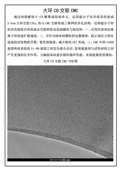 大环 CD 交联 CMC